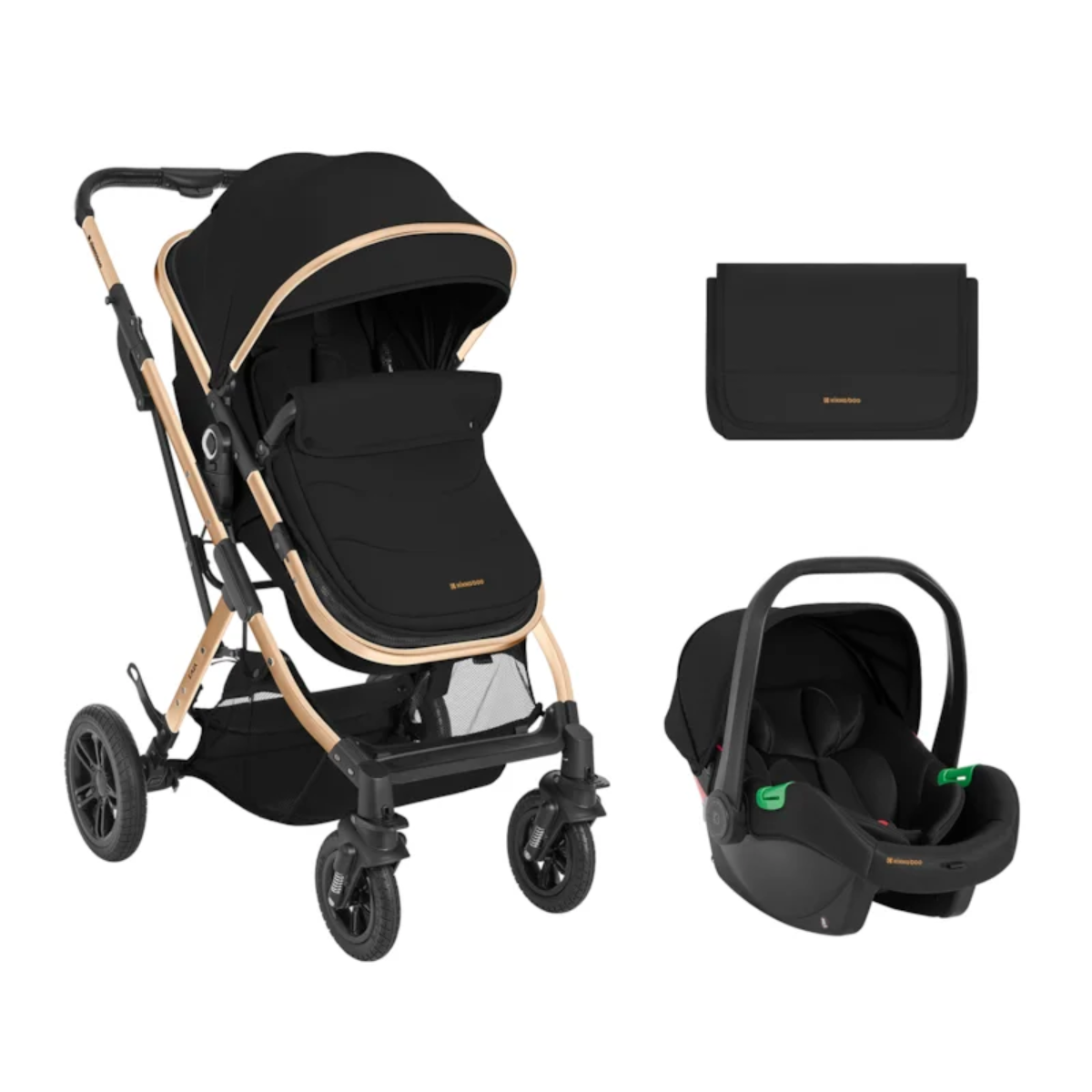 Carrinho que Vira Moises Kaia 3x1 Carrinho + Bebê Conforto + Bolsa